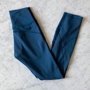 Lululemon in movement tights rare Nile blue